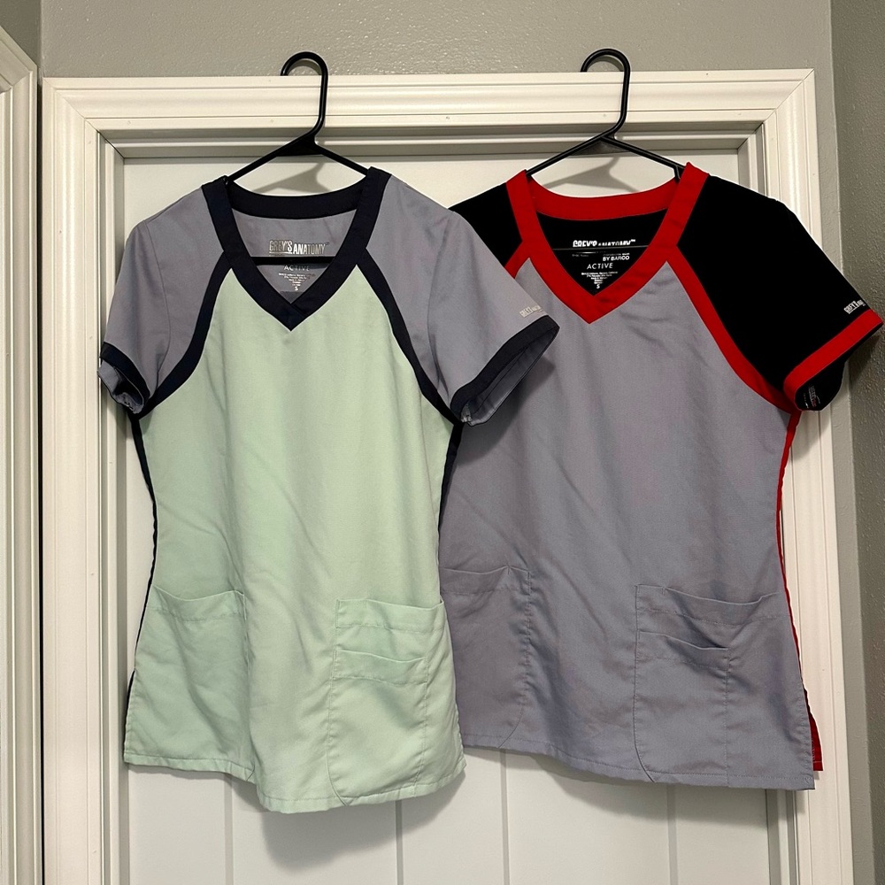 Bundle of Barco Grey’s Anatomy Scrub Tops